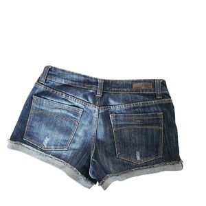 RSQ Women's Dark Blue Denim Cutoff Shorts